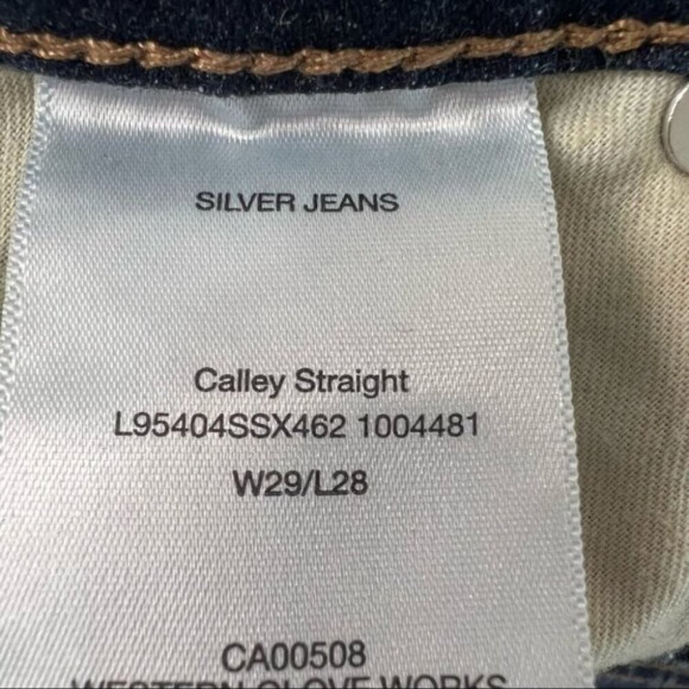SILVER Jeans Callie Straight Leg Jeans Size 29 - Picture 9 of 10